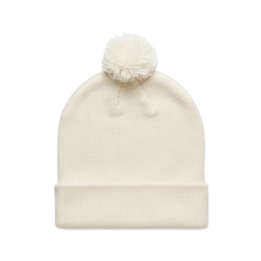 Cuff Beanie with pom pom