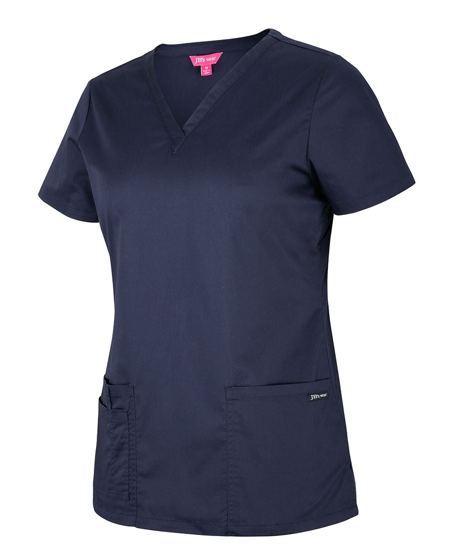 LADIES PREMIUM SCRUB TOP - With small chest embroidery