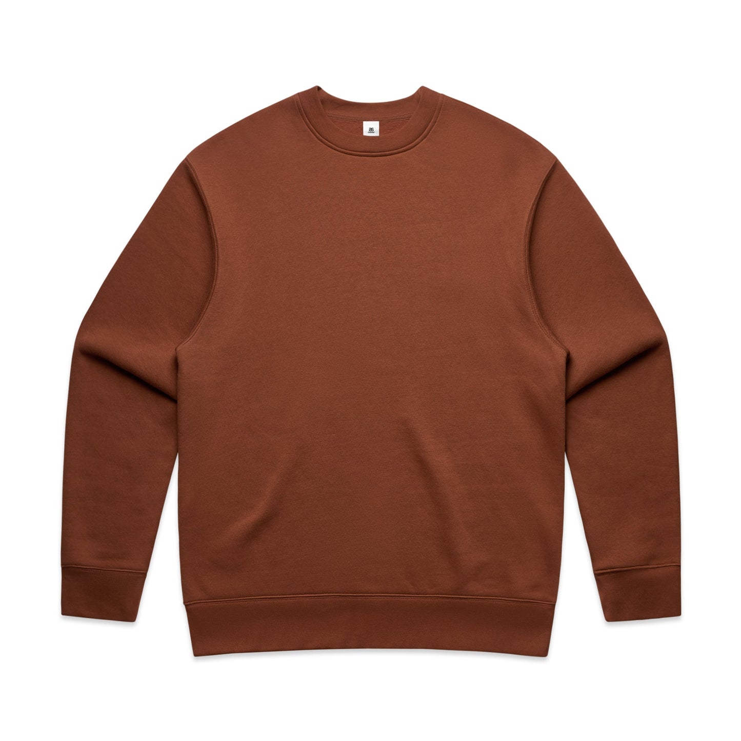 Mens Relaxed Crew Neck Jumper - Front and Back Embroidery