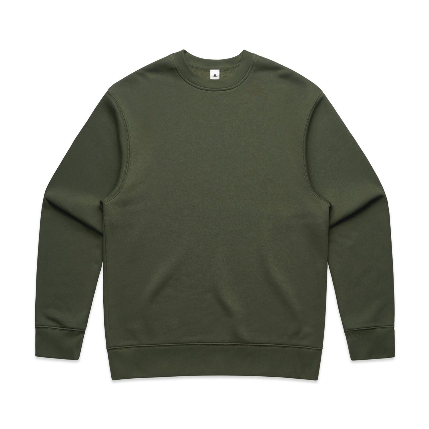 Mens Relaxed Crew Neck Jumper - Front and Back Embroidery