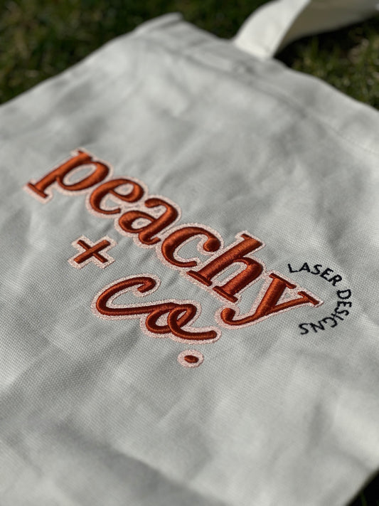 Tote Bag with 3D Puff Embroidery