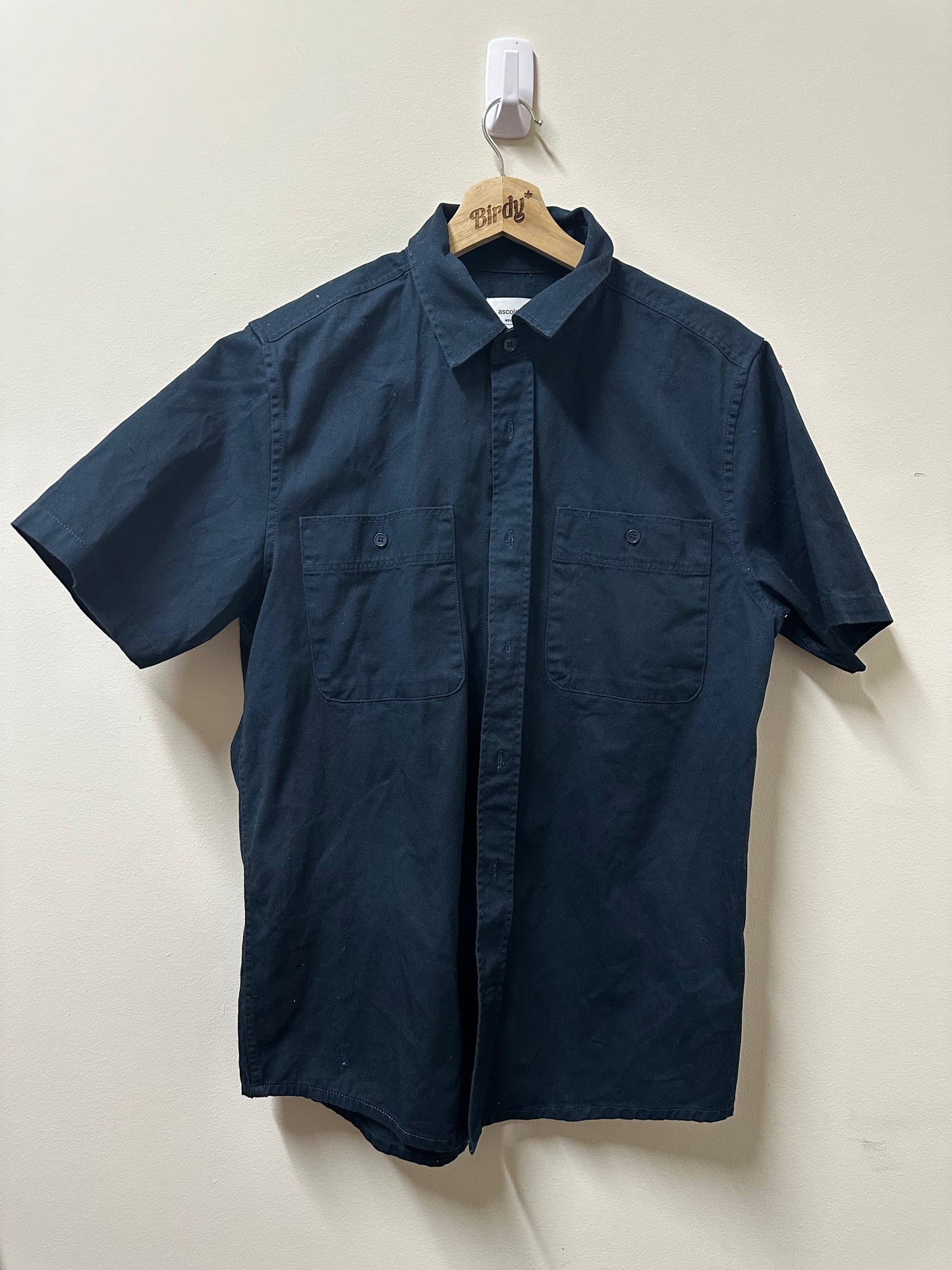 WORK S/S SHIRT - Navy - Medium