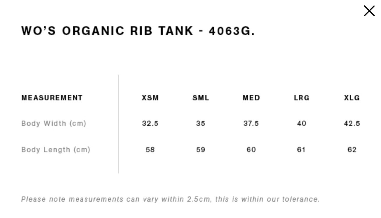 Women's Organic Rib Tank