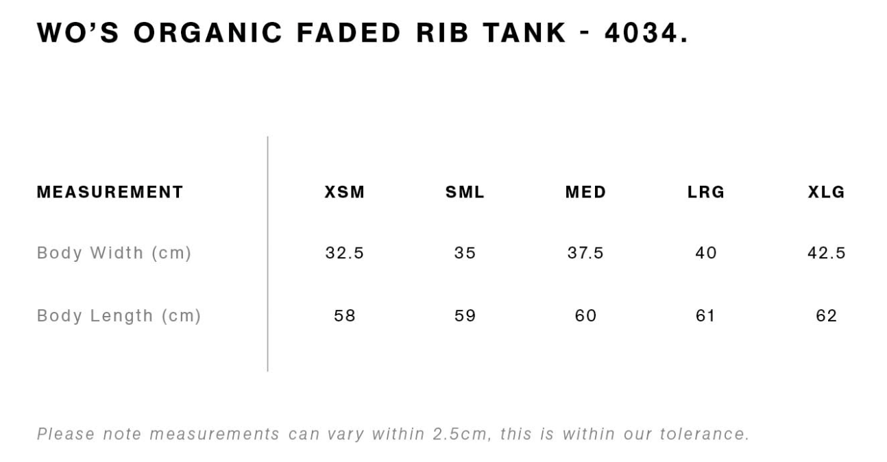 Women's Faded Organic Rib Tank
