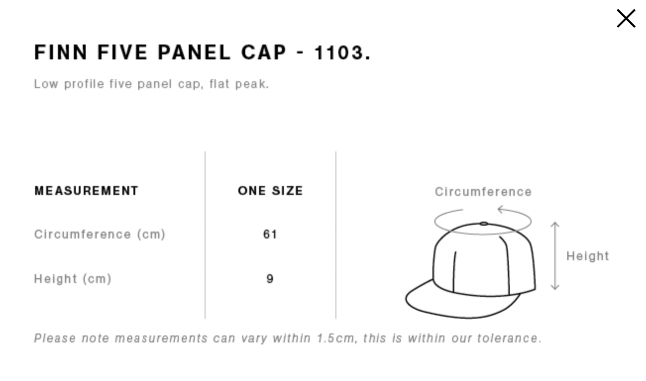 Finn Five Panel Cap 3D Puff