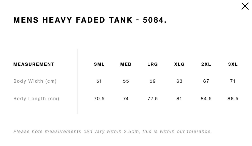 Men's Heavy Faded Tank