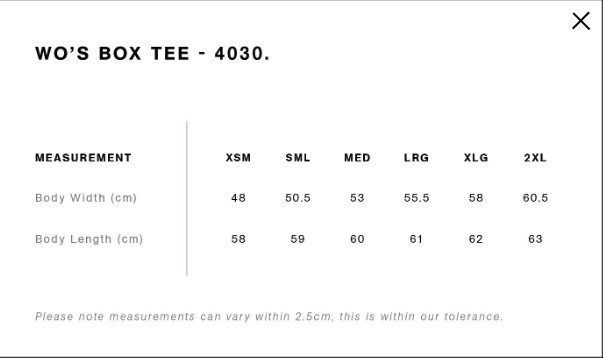 AS Colour 4030 Wo's Box Tee