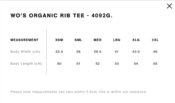 AS Colour 4092G Wo's Organic Rib Tee