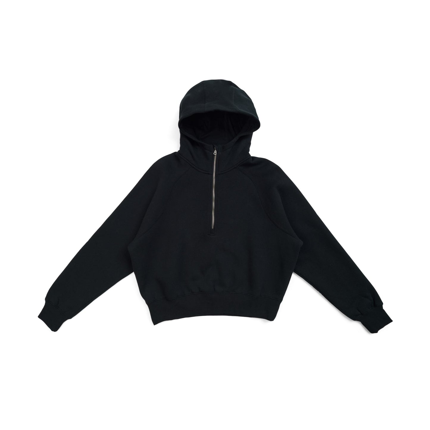 WOMEN'S STENCIL HALF ZIP WITH HOOD