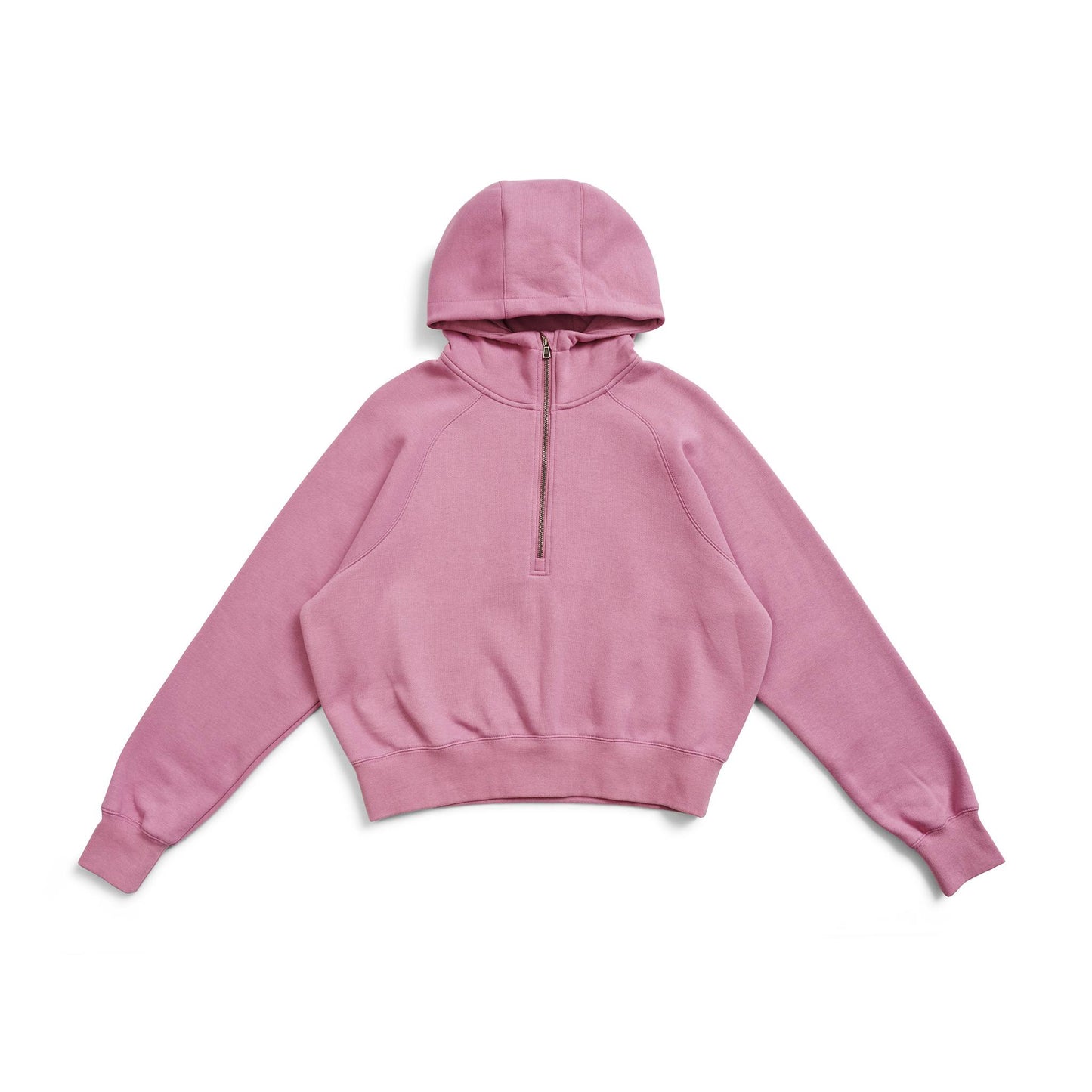 WOMEN'S STENCIL HALF ZIP WITH HOOD