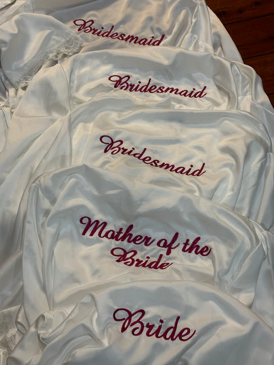 Adult Satin Robes One Size