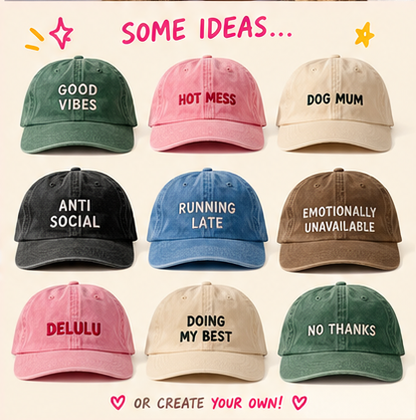 $20 Custom Slogan Cap