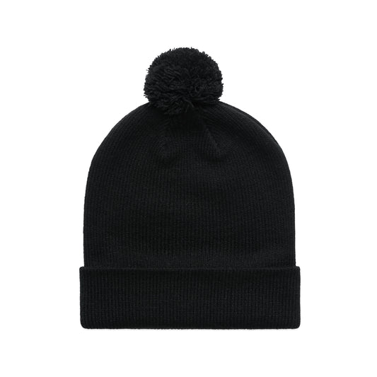 Cuff Beanie with pom pom