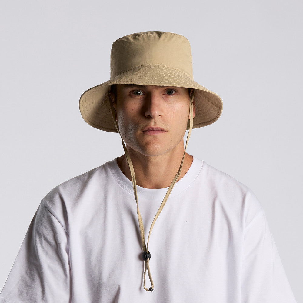1174 Nylon Wide Brim Bucket Hat - Turn