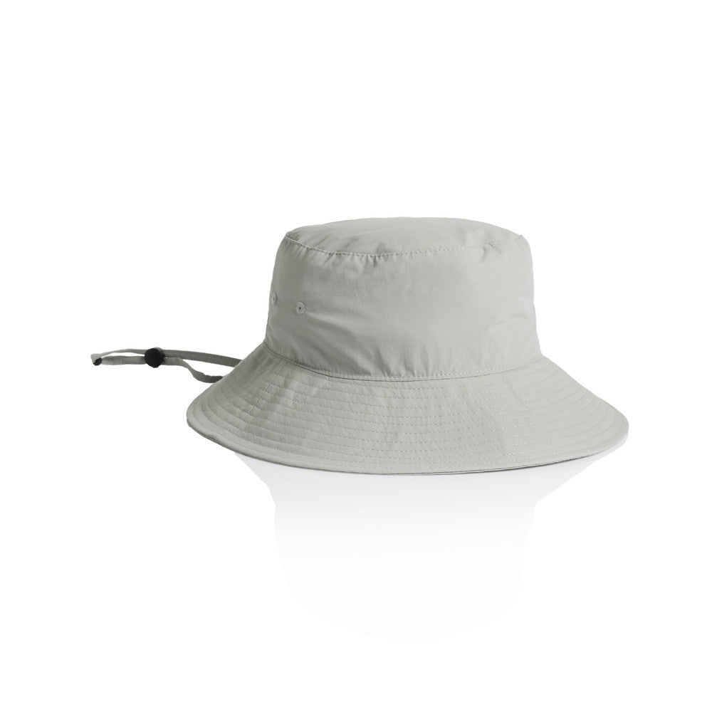 1174 Nylon Wide Brim Bucket Hat - Storm