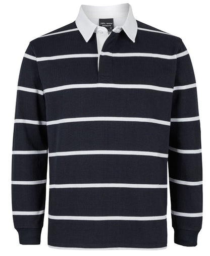 JB's Yarn Dyed Rugby Black/White