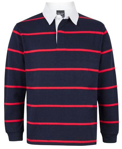 JB's Yarn Dyed Rugby Navy/Red