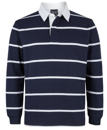 JB's Yarn Dyed Rugby Navy/White