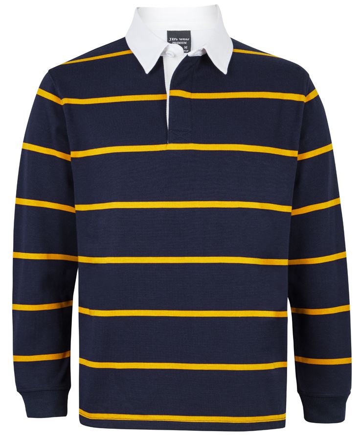 JB's Yarn Dyed Rugby Navy/Gold
