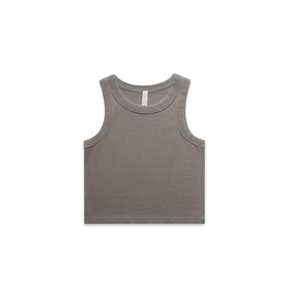 Women's Faded Organic Rib Crop Tank