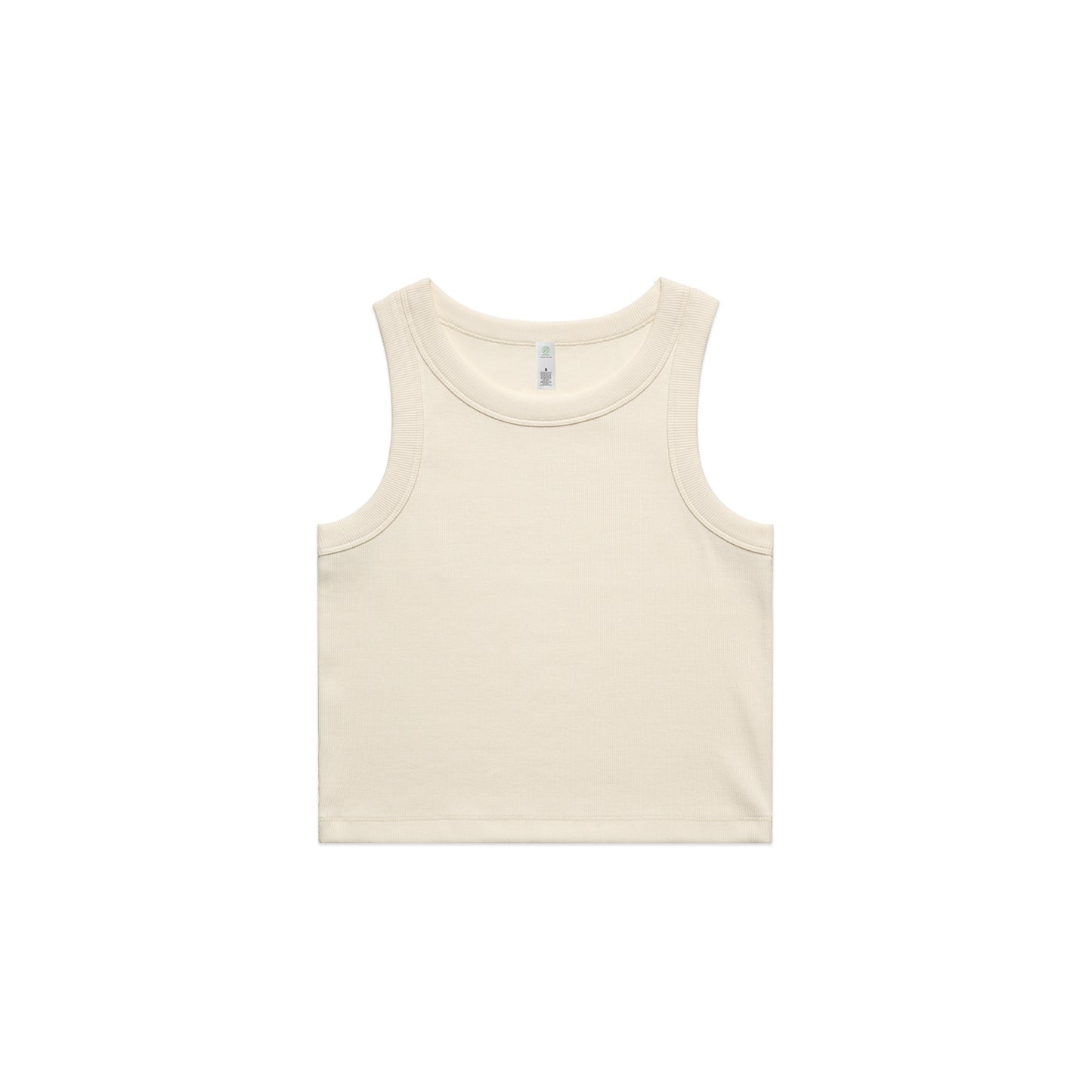 Women's Organic Rib Crop Tank