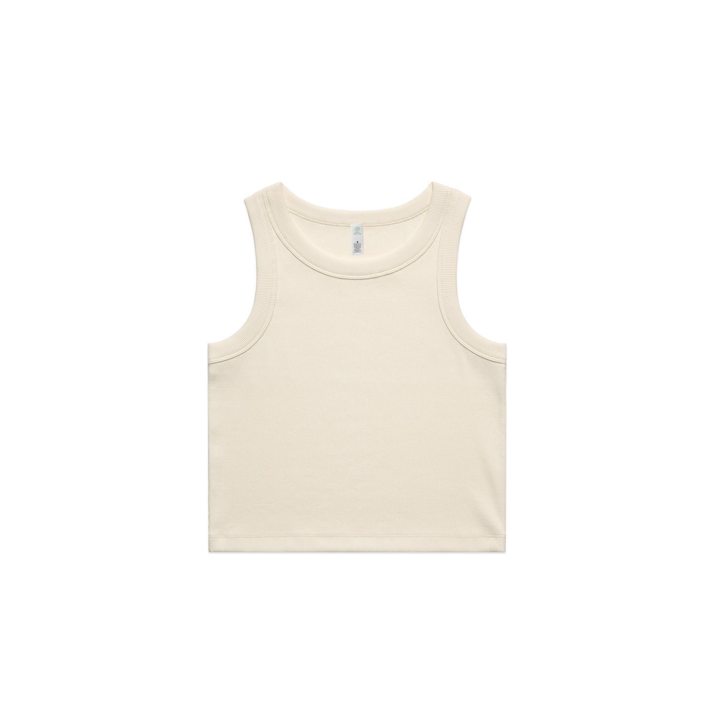Women's Organic Rib Crop Tank
