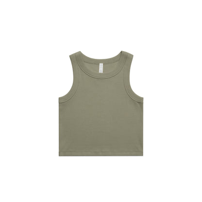 Women's Organic Rib Crop Tank