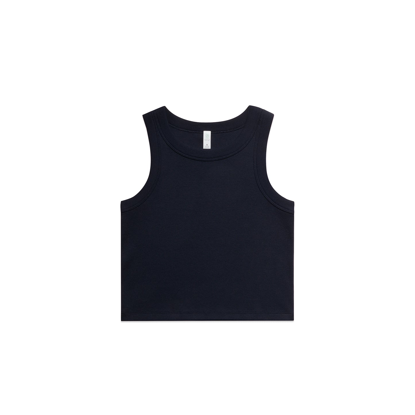 Women's Organic Rib Crop Tank