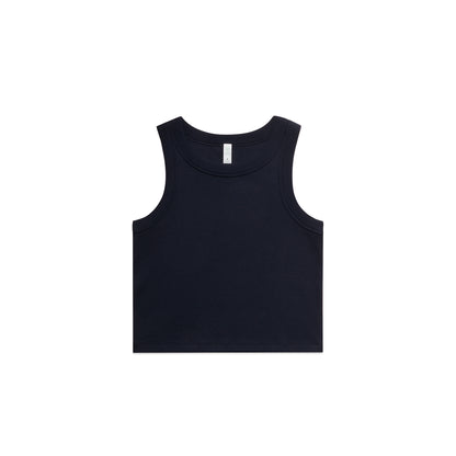 Women's Organic Rib Crop Tank