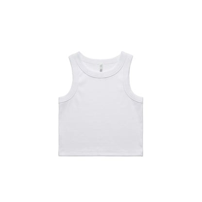 Women's Organic Rib Crop Tank