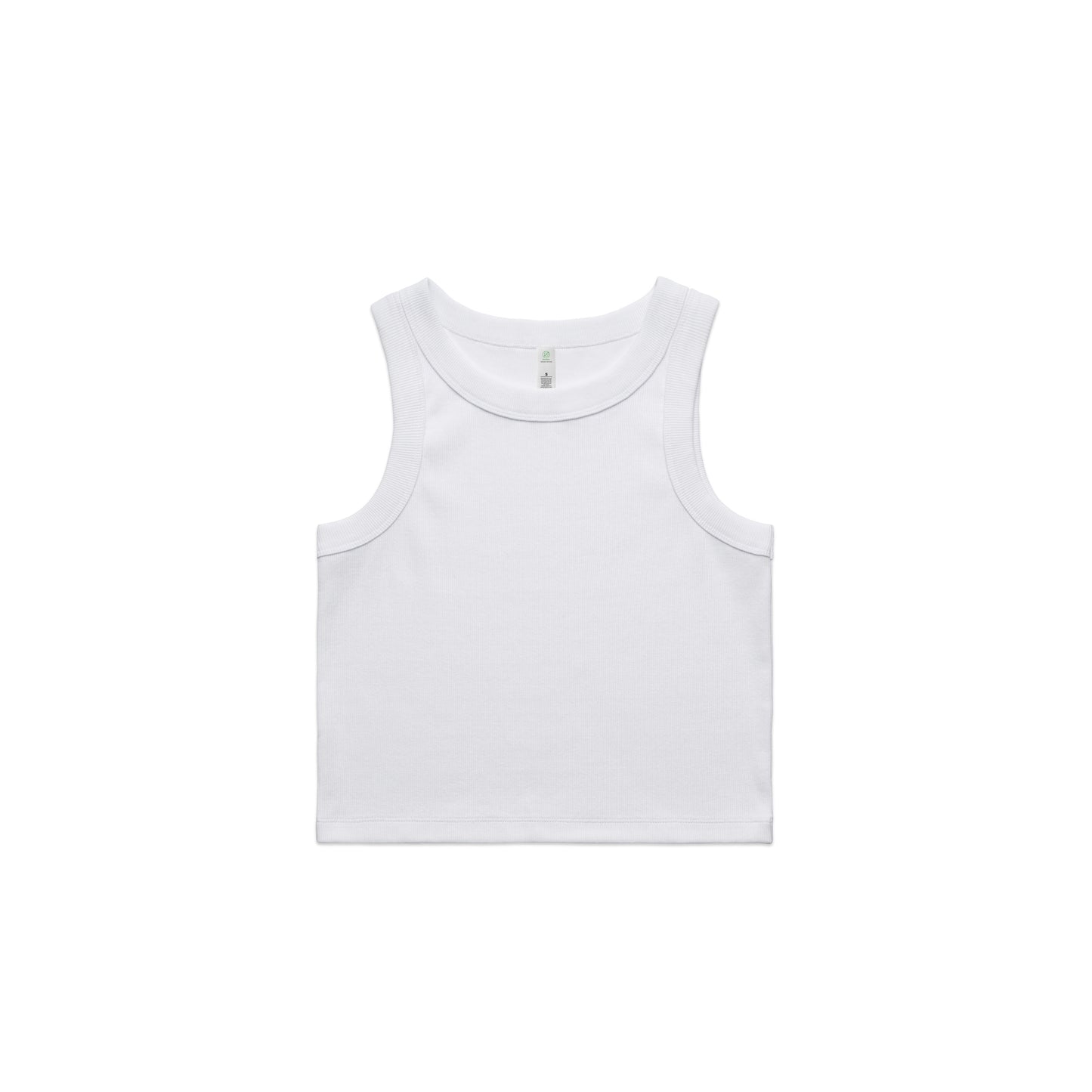 Women's Organic Rib Crop Tank