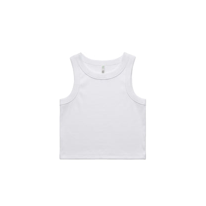 Women's Organic Rib Crop Tank