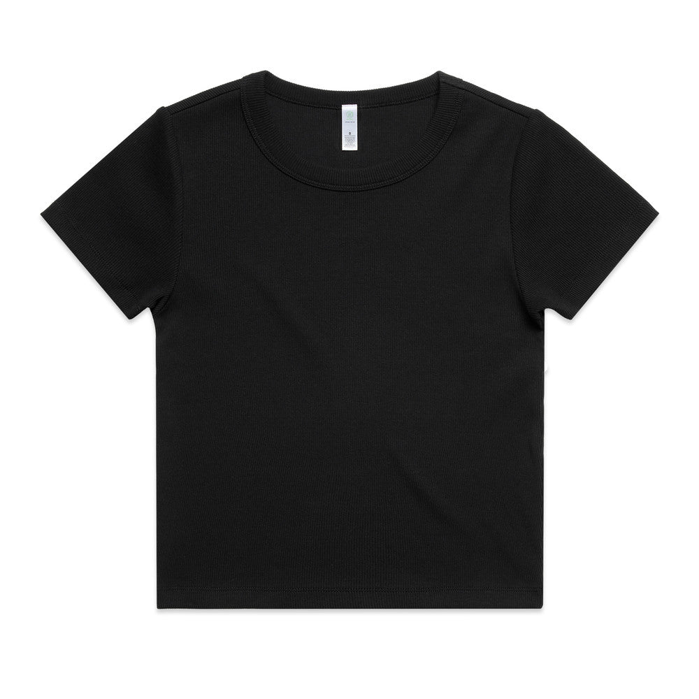 AS Colour 4092G Wo's Organic Rib Tee - Black