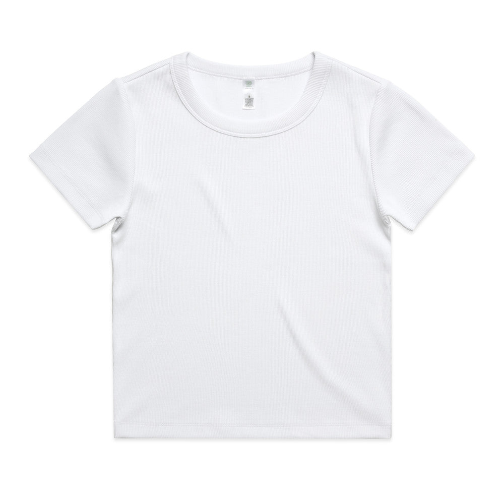 AS Colour 4092G Wo's Organic Rib Tee - White