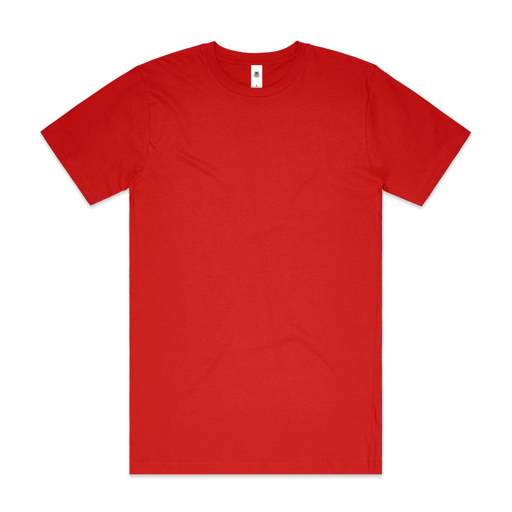 5050T Block Tubular Tee - Red
