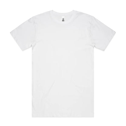 5050T Block Tubular Tee - White