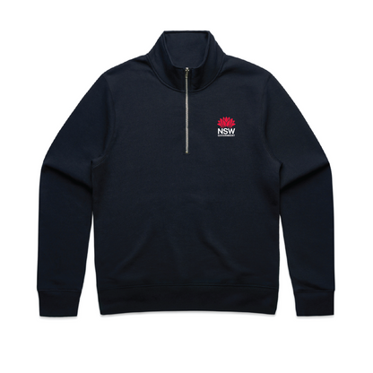 Stencil Half Zip Crew