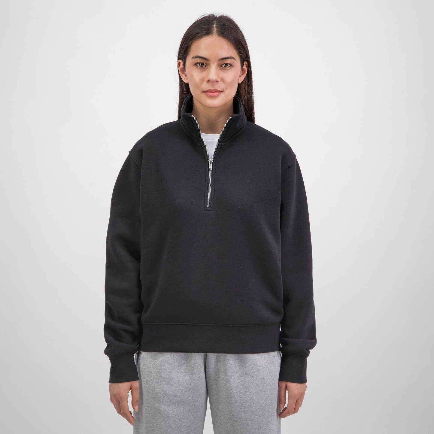 Black Everyday Womens 1/4 Zip