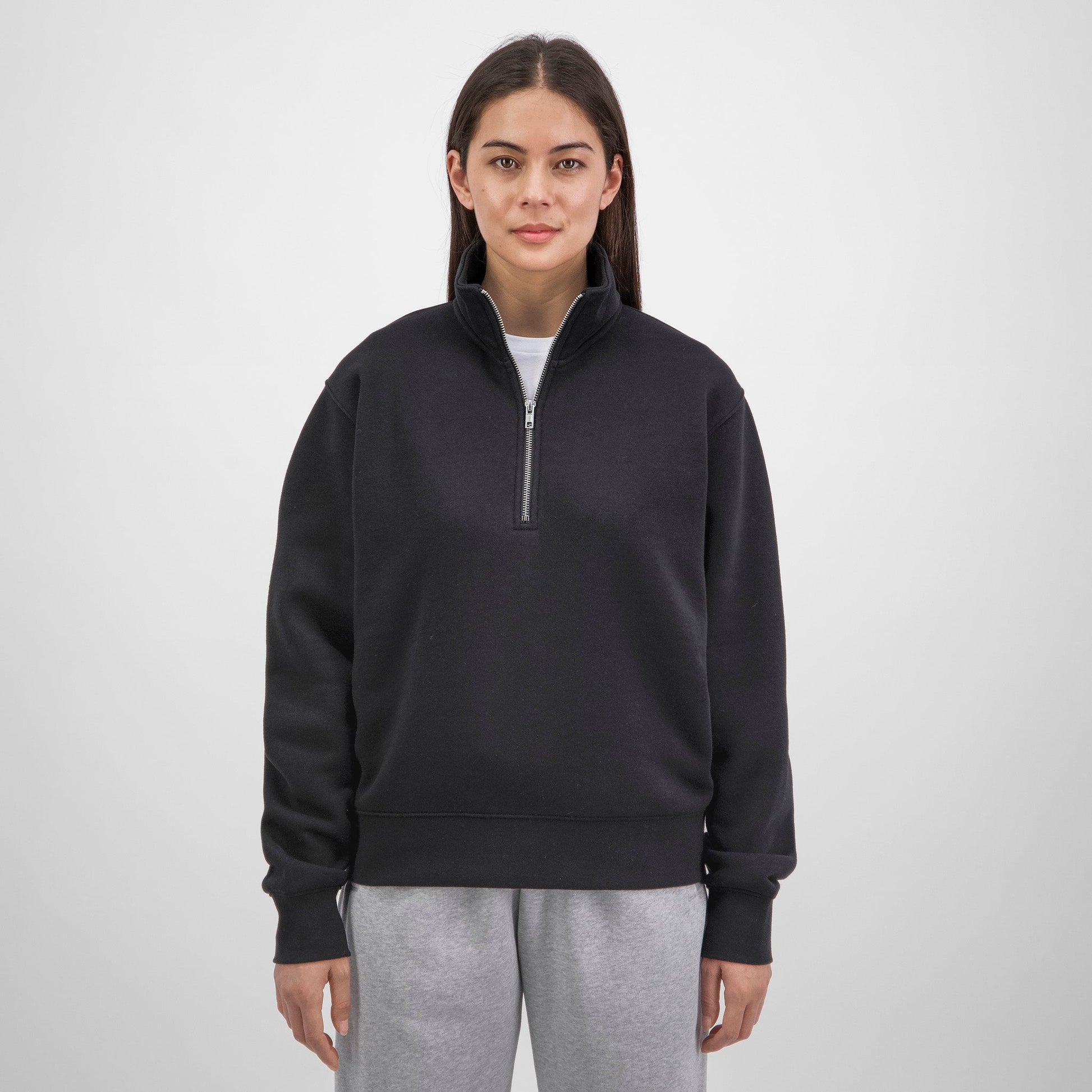 Black Everyday Womens 1/4 Zip