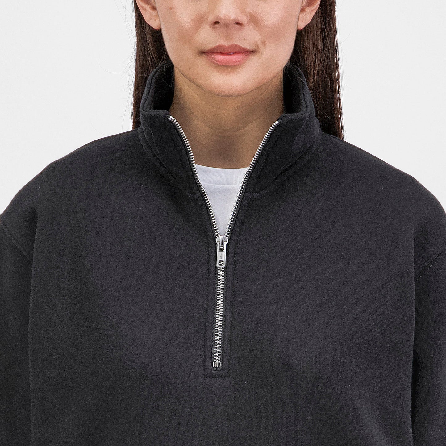 Black Everyday Womens 1/4 Zip