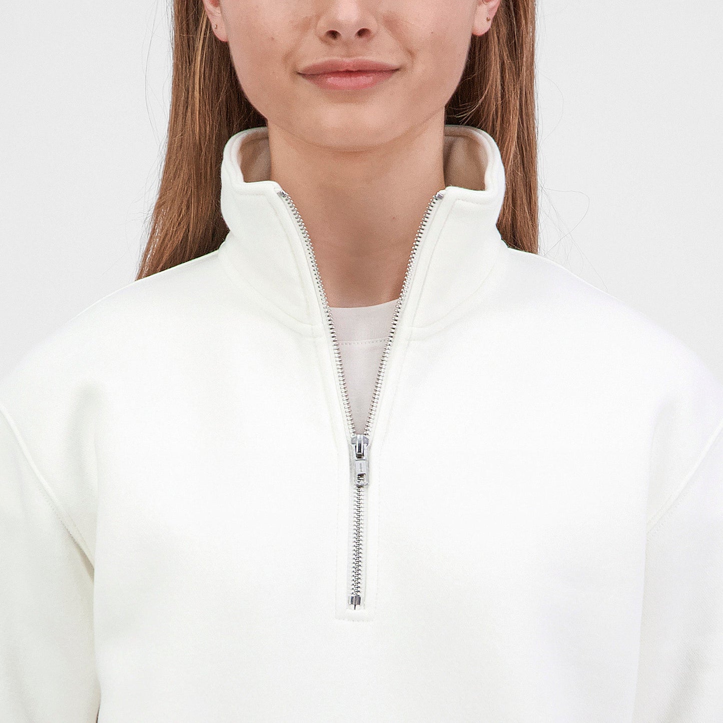 Ecru Everyday Womens 1/4 Zip