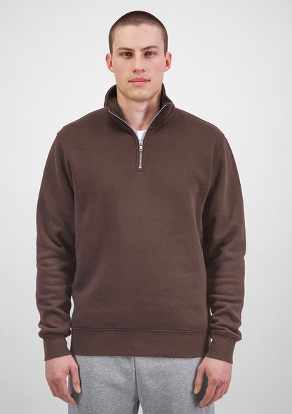 Everyday Mens 1/4 Zip - Espresso
