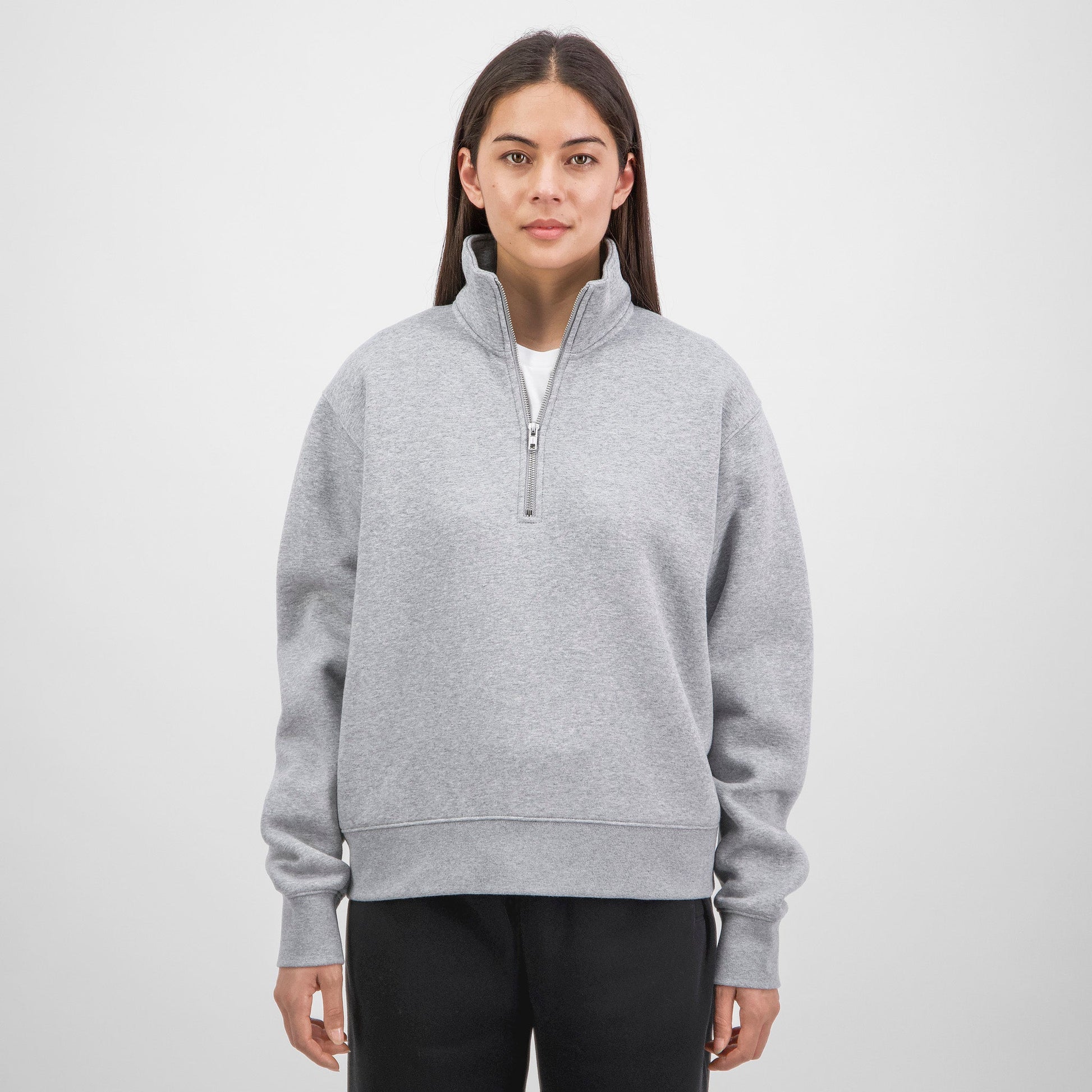 Grey Marle Everyday Womens 1/4 Zip