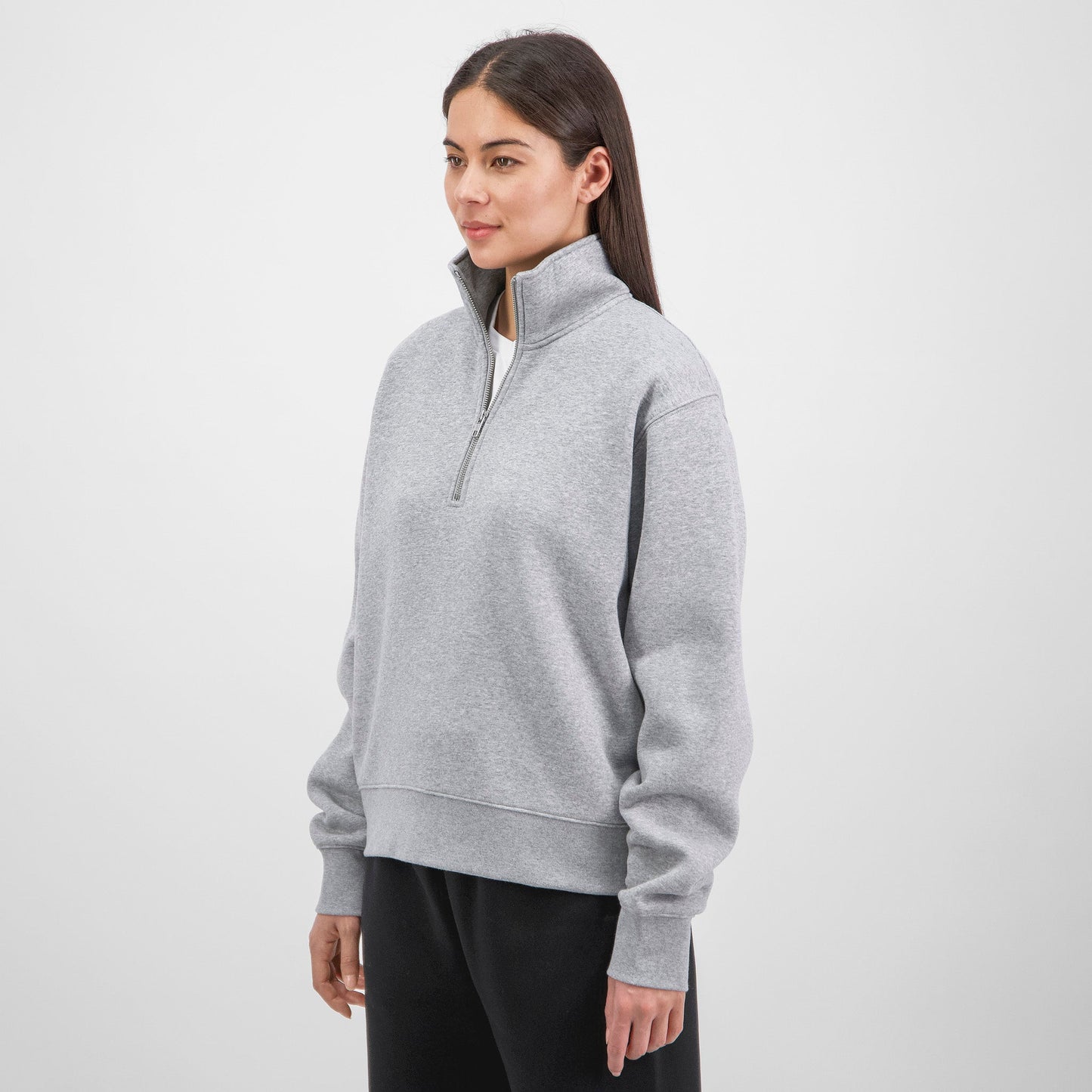 Grey Marle Everyday Womens 1/4 Zip