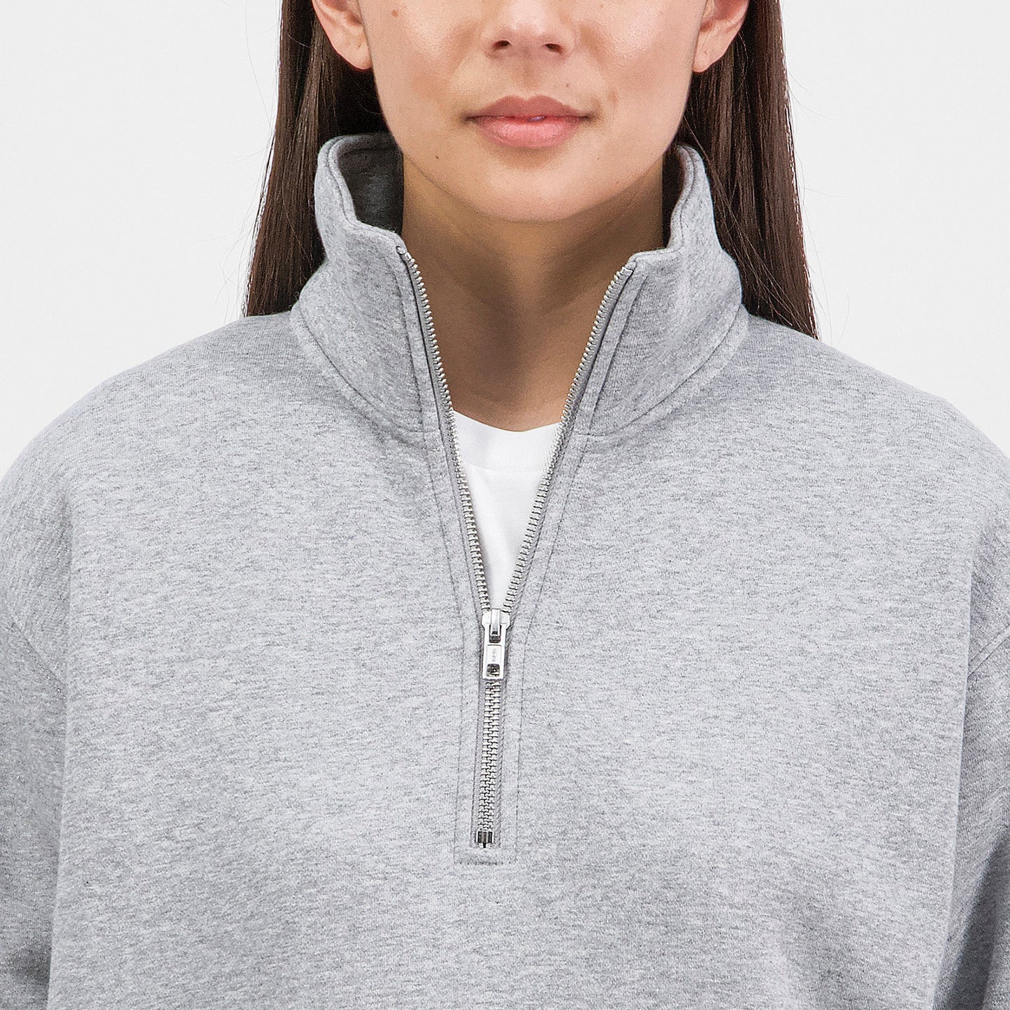 Grey Marle Everyday Womens 1/4 Zip