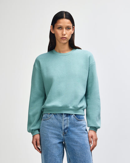 American Apparel RF494 Boxy Cropped Crewneck - Arctic