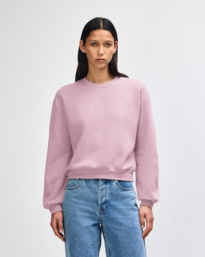 American Apparel RF494 Boxy Cropped Crewneck - Blush