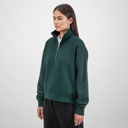 Scarab Green Everyday Womens 1/4 Zip