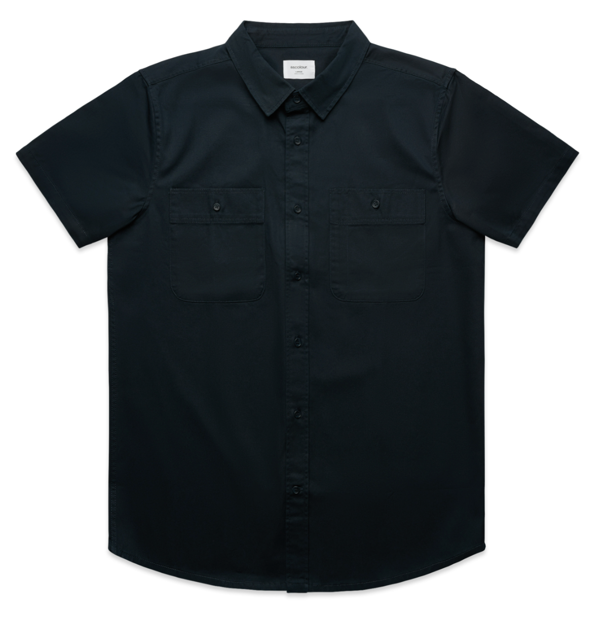 WORK S/S SHIRT -  Navy - Medium