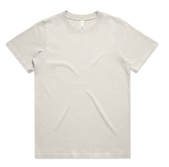 WO'S HEAVY FADED TEE -  Faded Bone - Medium